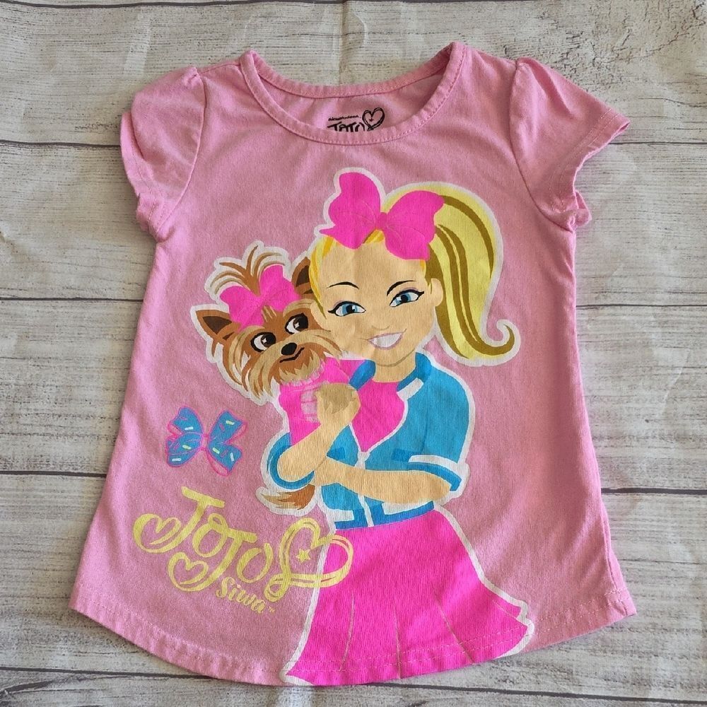 JoJo Siwa Pink and Blue Short Sleeve Tee